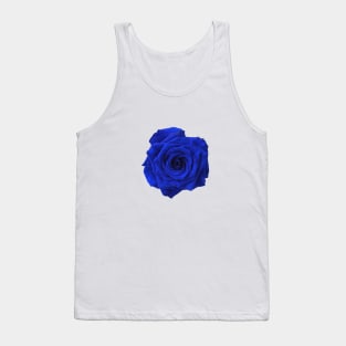 blue flower Tank Top